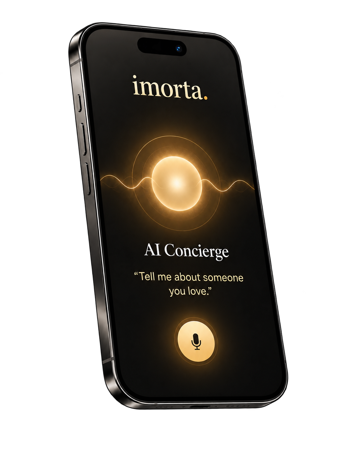 Imorta AI Concierge phone concept